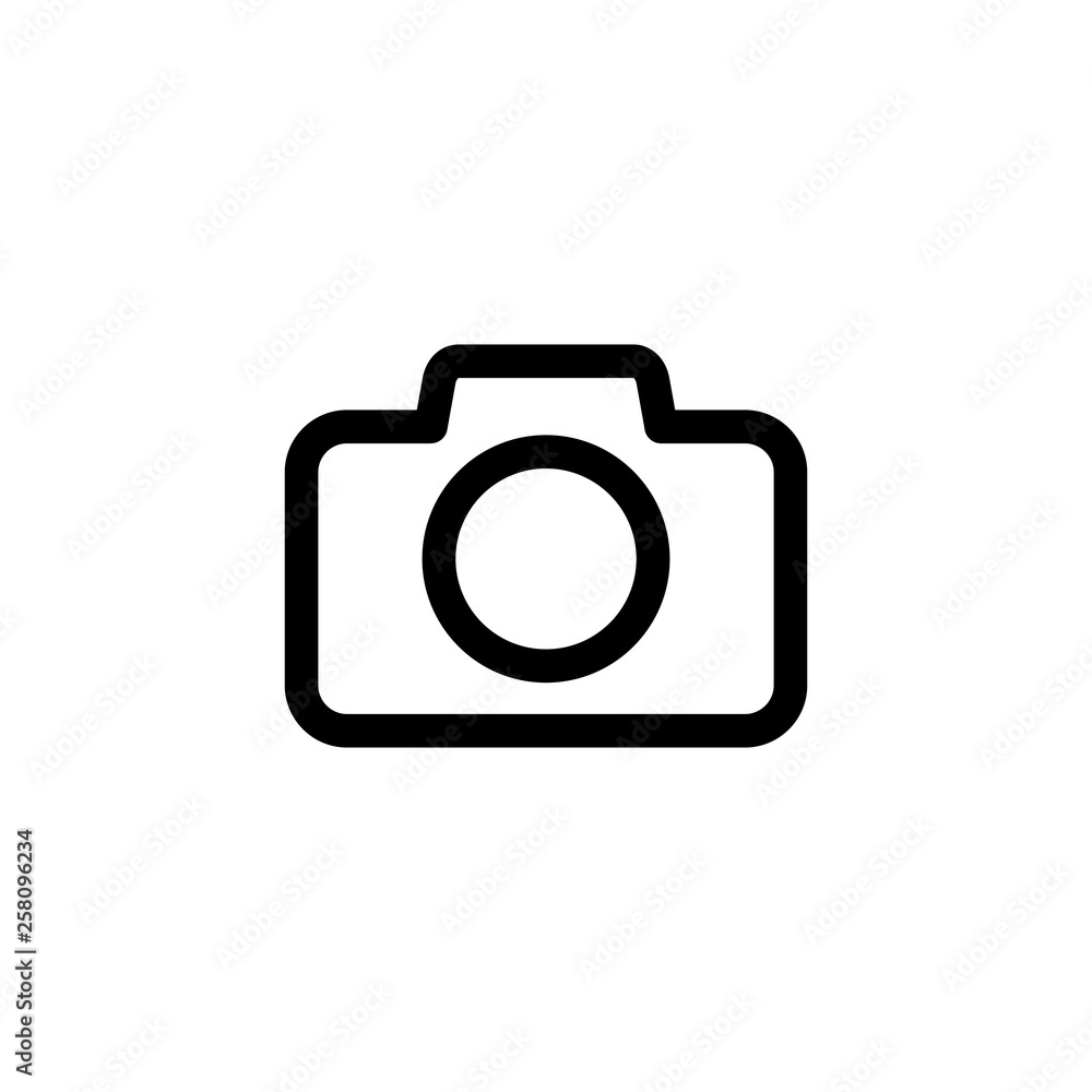 Camera icon vector illustration. Video camera sign Camera icon vector illustration. Video camera sign