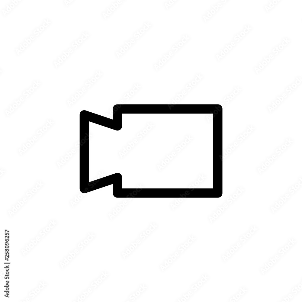 Camera icon vector illustration. Video camera sign Camera icon vector illustration. Video camera sign