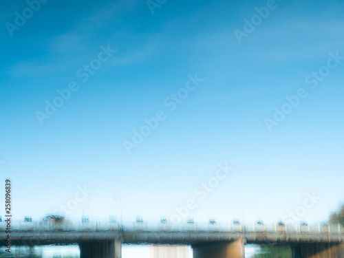 Abstract of The Bridge under The Blue Sky
