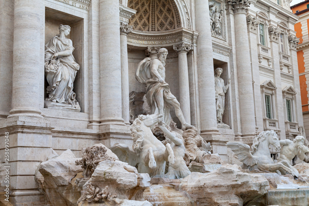 Beautiful Trevi Fountain, Rome