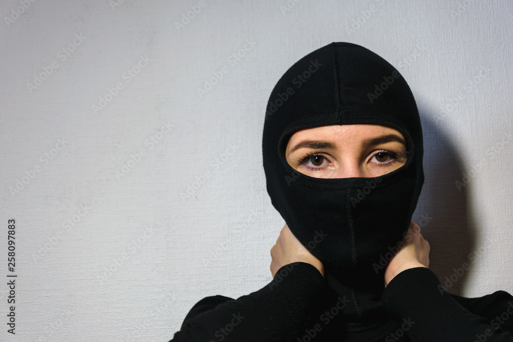 girl in a police mask girl in a police mask