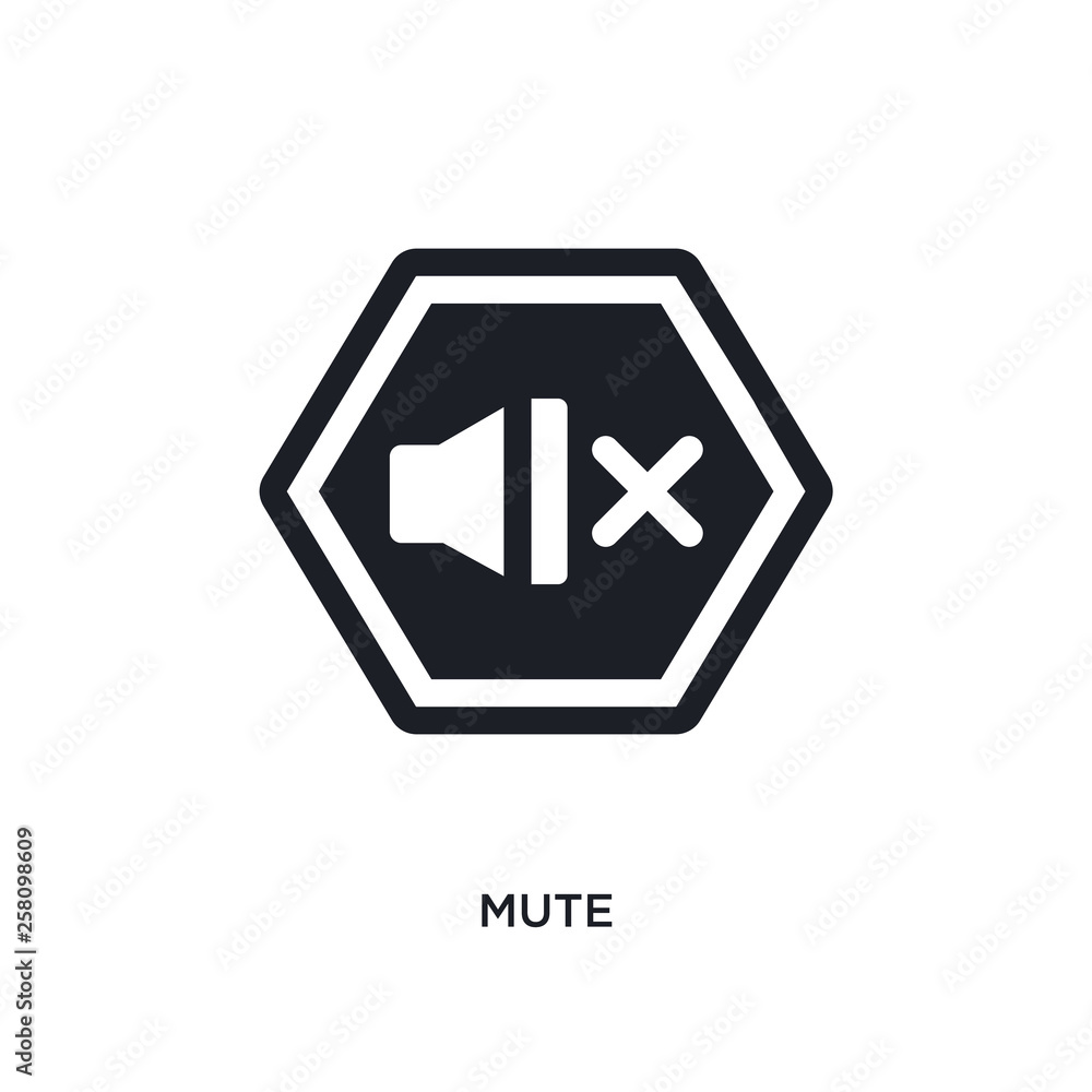 mute isolated icon. simple element illustration from signs concept icons. mute editable logo sign symbol design on white background. can be use for web and mobile mute isolated icon. simple element illustration from signs concept icons. mute editable logo sign symbol design on white background. can be use for web and mobile