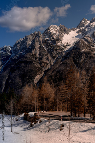 The mountains around Kranjska Gora in Slovenia 