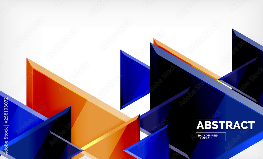 Tech futuristic geometric 3d shapes, minimal abstract background Tech futuristic geometric 3d shapes, minimal abstract background
