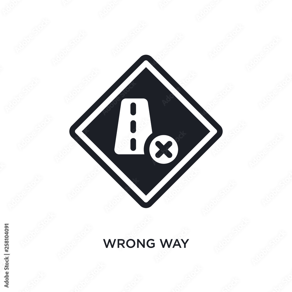 wrong way isolated icon. simple element illustration from traffic signs concept icons. wrong way editable logo sign symbol design on white background. can be use for web and mobile wrong way isolated icon. simple element illustration from traffic signs concept icons. wrong way editable logo sign symbol design on white background. can be use for web and mobile