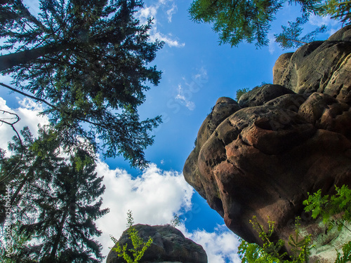 Blick zum Felsen