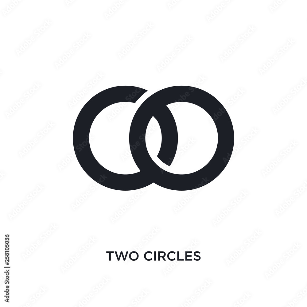 two circles isolated icon. simple element illustration from ultimate glyphicons concept icons. two circles editable logo sign symbol design on white background. can be use for web and mobile two circles isolated icon. simple element illustration from ultimate glyphicons concept icons. two circles editable logo sign symbol design on white background. can be use for web and mobile