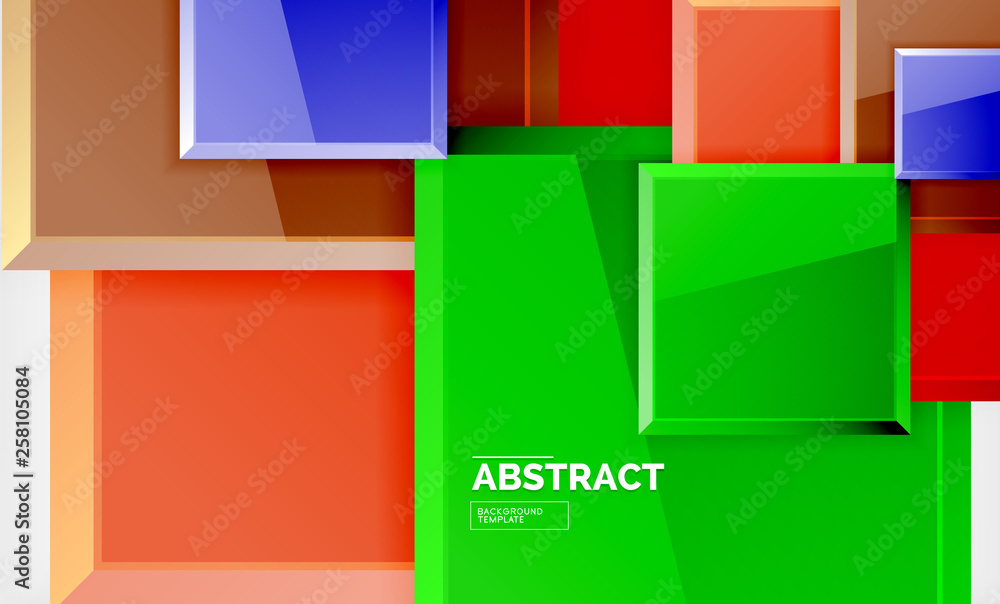 Geometric abstract background, modern square design Geometric abstract background, modern square design