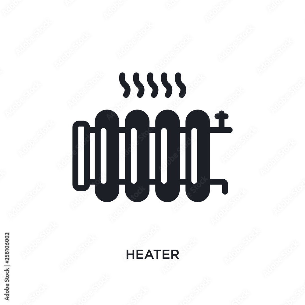 heater isolated icon. simple element illustration from winter concept icons. heater editable logo sign symbol design on white background. can be use for web and mobile heater isolated icon. simple element illustration from winter concept icons. heater editable logo sign symbol design on white background. can be use for web and mobile