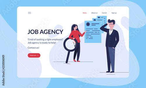 Job agency consultant who helps an employeer