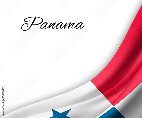waving flag on white background.