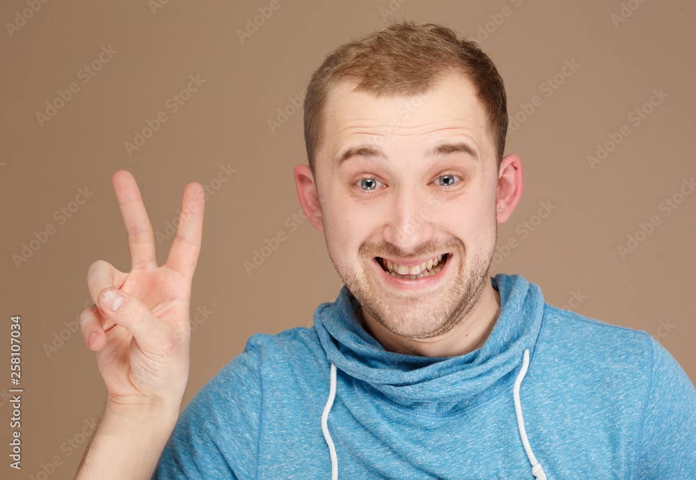 emotional man posing on the camera emotional man posing on the camera