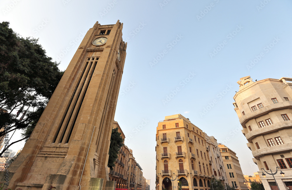Downtown Beirut looking up