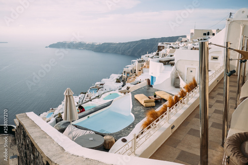 Hotels am Kraterrand der Caldera auf Santorini