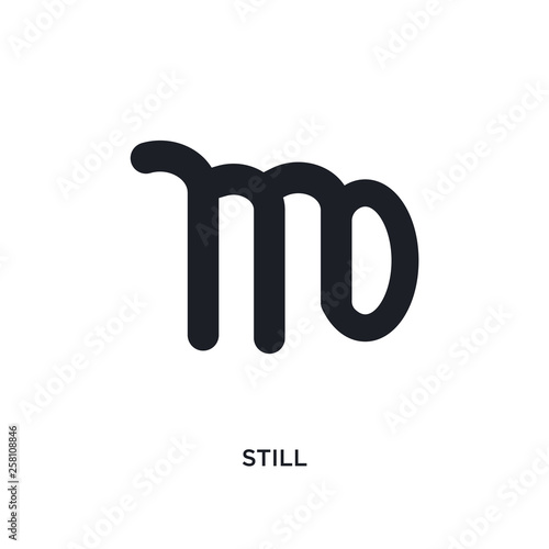 still isolated icon. simple element illustration from zodiac concept icons. still editable logo sign symbol design on white background. can be use for web and mobile