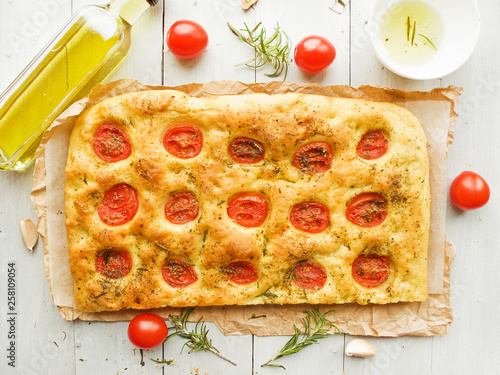 Traditional italian focaccia