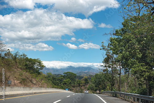 the pan american highway near Santiago panama