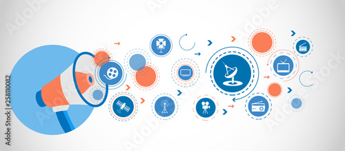 satellite dish icon. Detailed set icons of media element icon. Premium quality graphic design. One of the collection icons for websites, web design, mobile app