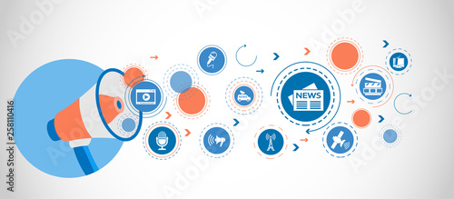newspaper icon. Detailed set icons of media element icon. Premium quality graphic design. One of the collection icons for websites, web design, mobile app