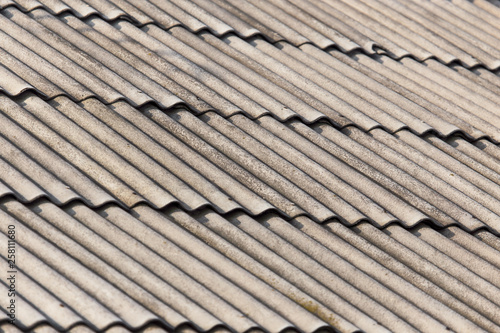 Slate roof of the house as an abstract background