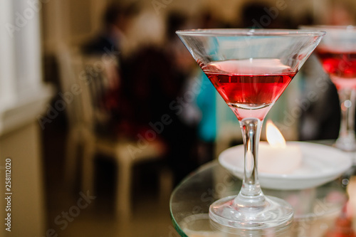 Wallpaper Mural Festive banquet. .A glass of red wine Torontodigital.ca