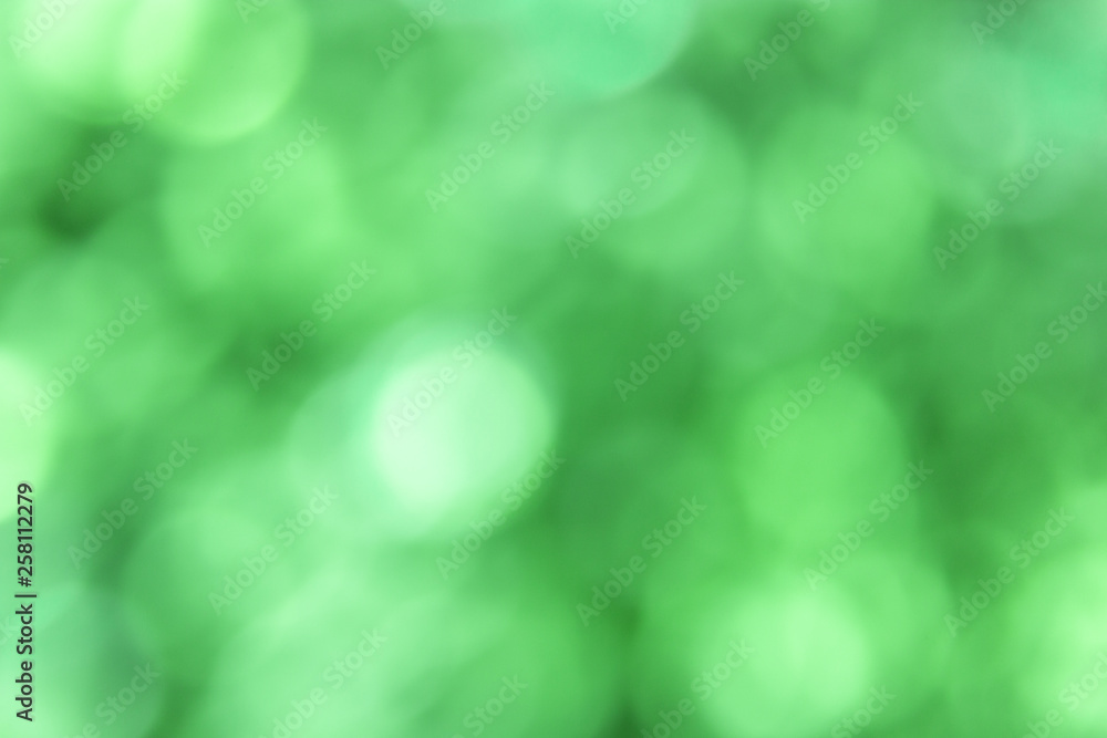 Obraz premium Abstract Blurred green bokeh background
