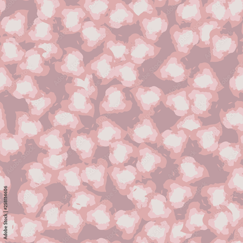 UFO camouflage of various shades of pink, white and nude colors