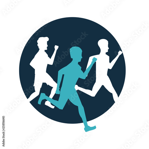 Fitness men running