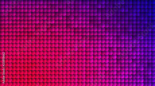 Vector abstract pixel or geometric pattern background. Illustration of squares with color blue blurred gradient background. Vector multicolor mosaic or rectangular background design for wallpaper