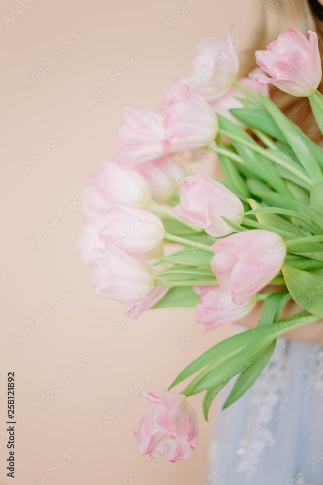 bouquet of pink tulips bouquet of pink tulips
