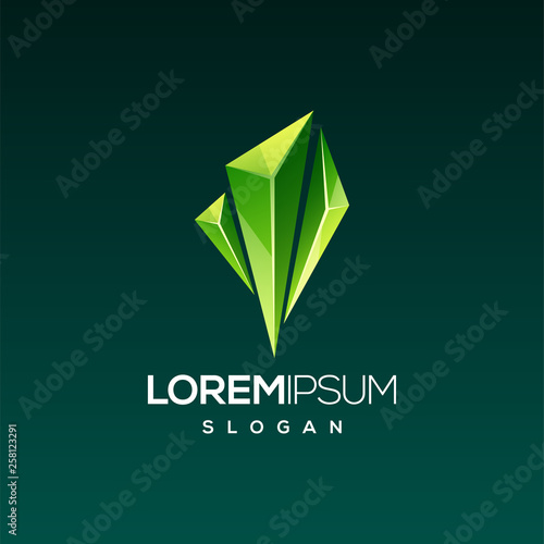 emerald gem logo design