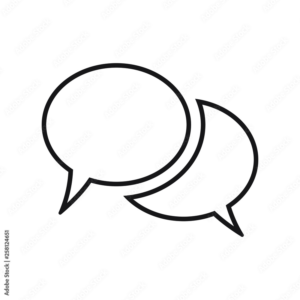 Speech bubble vector icon Speech bubble vector icon