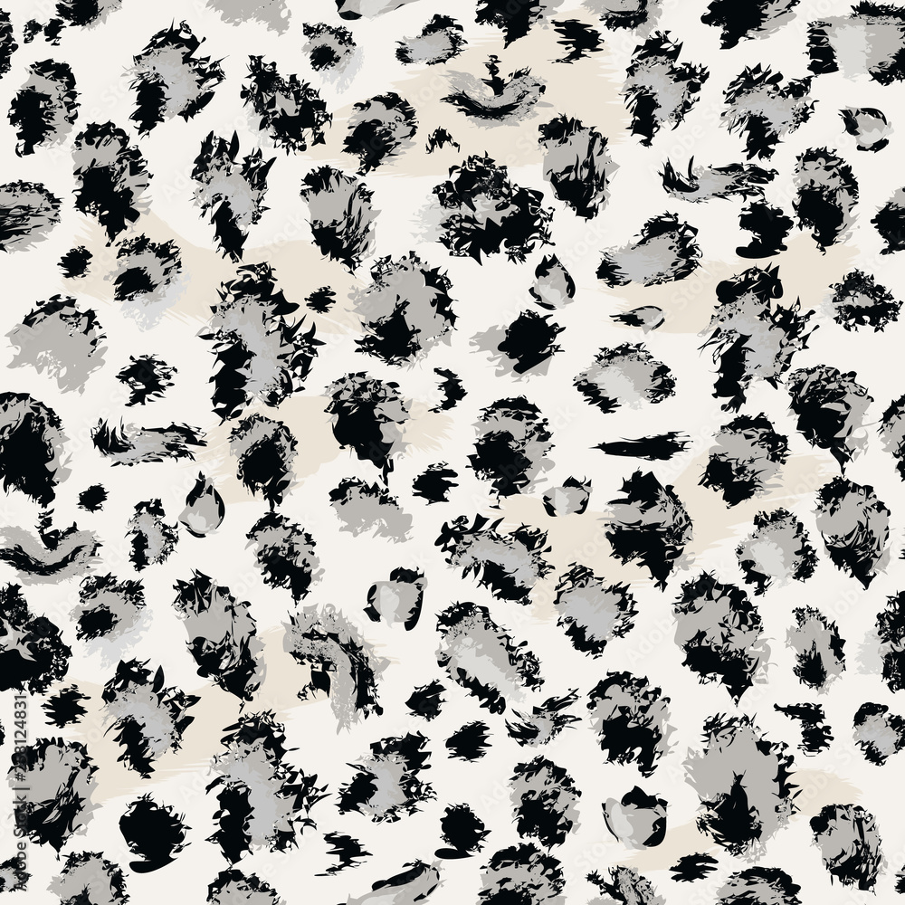 Leopard skin Seamless. Flat and solid color style Stylized Spotted Leopard Skin Background for Fashion, Print, Fabric. Vector illustration Leopard skin Seamless. Flat and solid color style Stylized Spotted Leopard Skin Background for Fashion, Print, Fabric. Vector illustration
