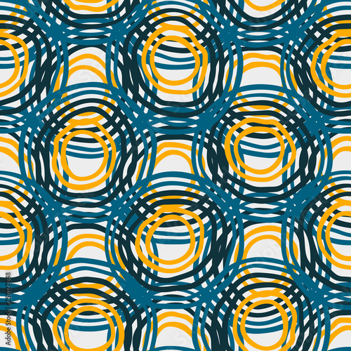 Abstract Ikat and boho style handcraft fabric pattern. Traditional Ethnic design for clothing and textile background, carpet or wallpaper
