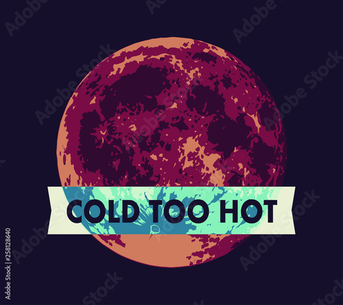 Moon illustration with cart...