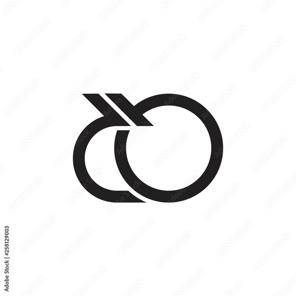 letters do simple geometric line logo vector letters do simple geometric line logo vector