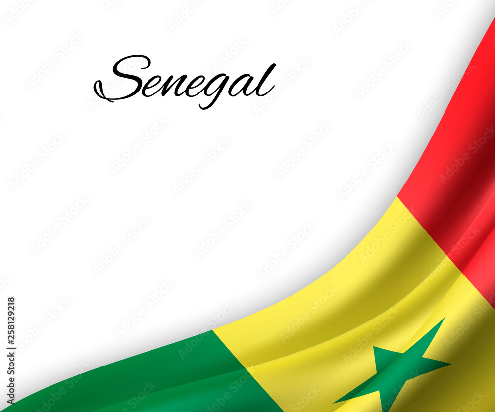 Fototapeta premium macha flagą na białym tle.