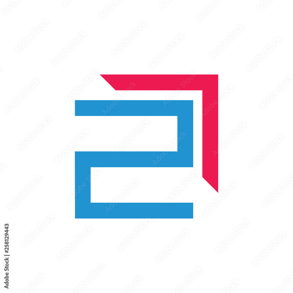 abstract number 2 geometric arrow logo vector abstract number 2 geometric arrow logo vector