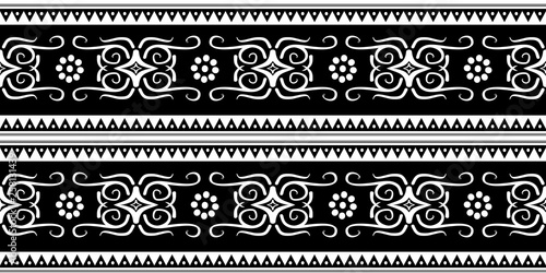 design of batik tribal seamless pattern ready to print.