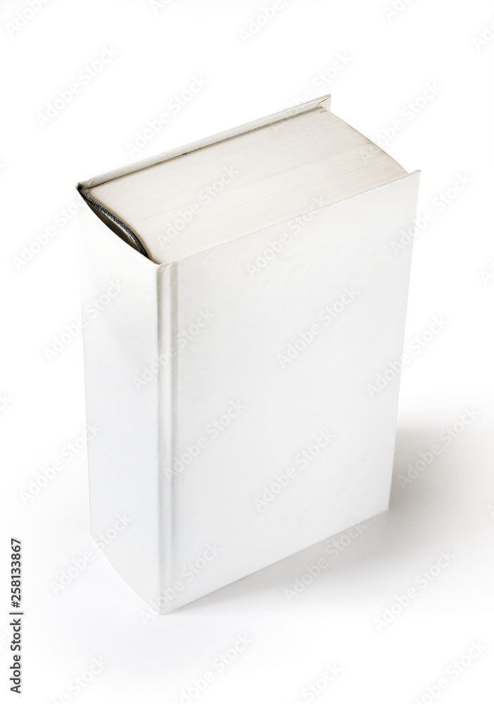 Closed blank dictionary, book isolated on white Closed blank dictionary, book isolated on white