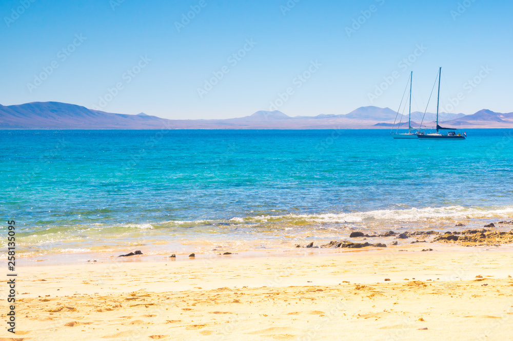 Playa francesca in La Graciosa Island, Spain Playa francesca in La Graciosa Island, Spain