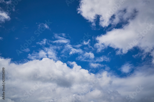 beautiful blue sky and cloudscape background