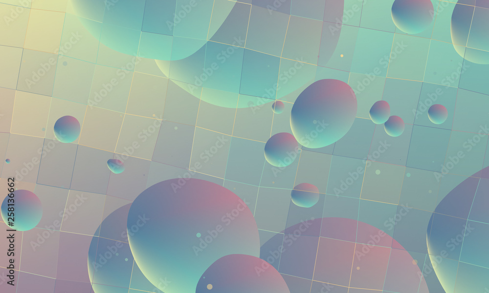 Cosmic abstract background. 3D blobs in space. Imaginary universe pattern. Cosmic abstract background. 3D blobs in space. Imaginary universe pattern.