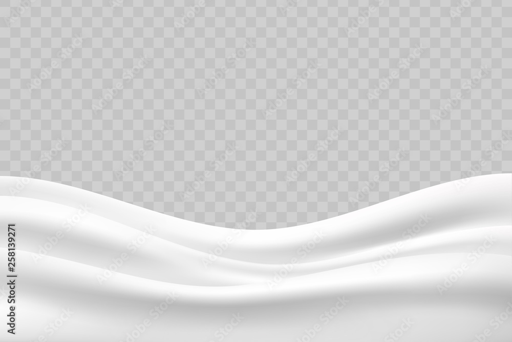 Wavy milk background