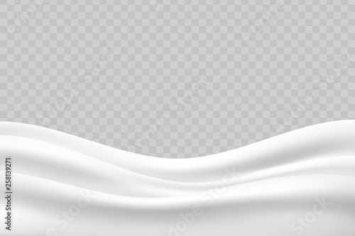 Wavy milk background