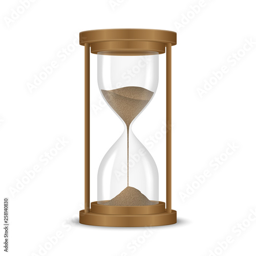 Sand hourglass clock