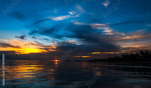 Sunset Sky Above the Sea