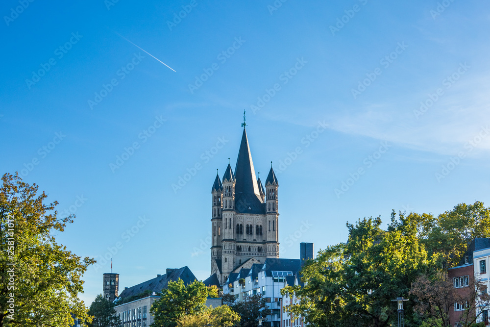 Great Saint Martin Church in a city Cologne Great Saint Martin Church in a city Cologne