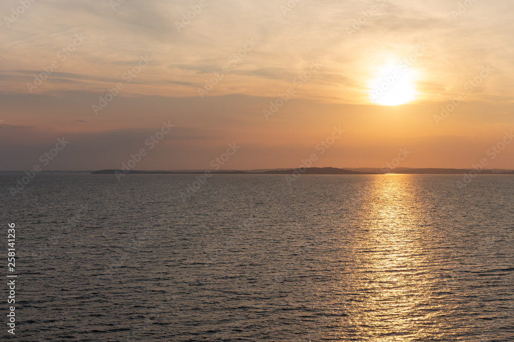 Seascape of Baltic Sea on Ruegen, Germany