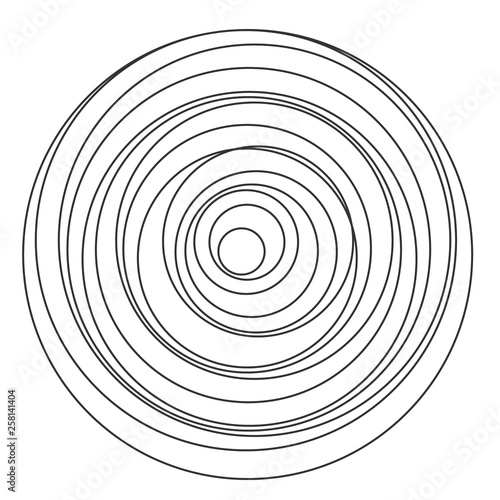 Circular spiral sound wave